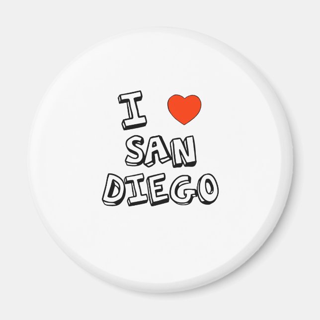 I Heart San Diego Magnet (Front)