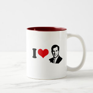 I HEART SANTORUM 2012 Two-Tone COFFEE MUG