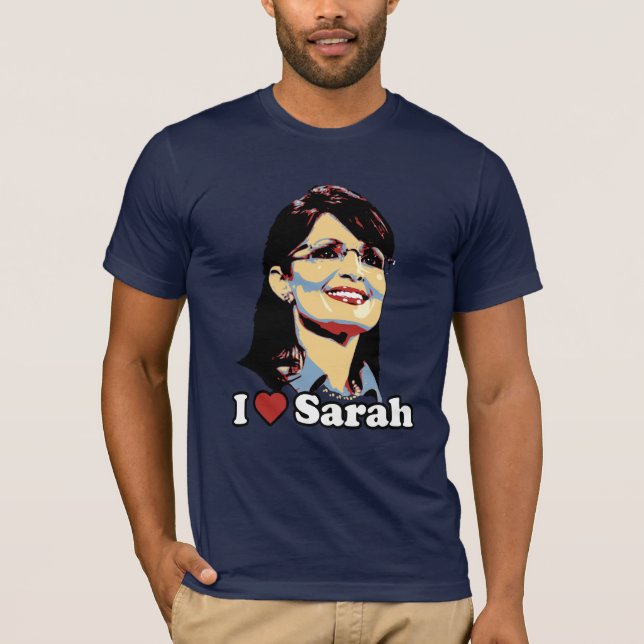 I heart Sarah colour portrait T-Shirt (Front)