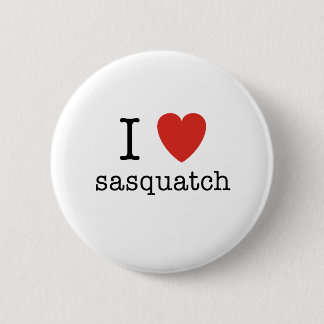 I Heart Sasquatch 6 Cm Round Badge