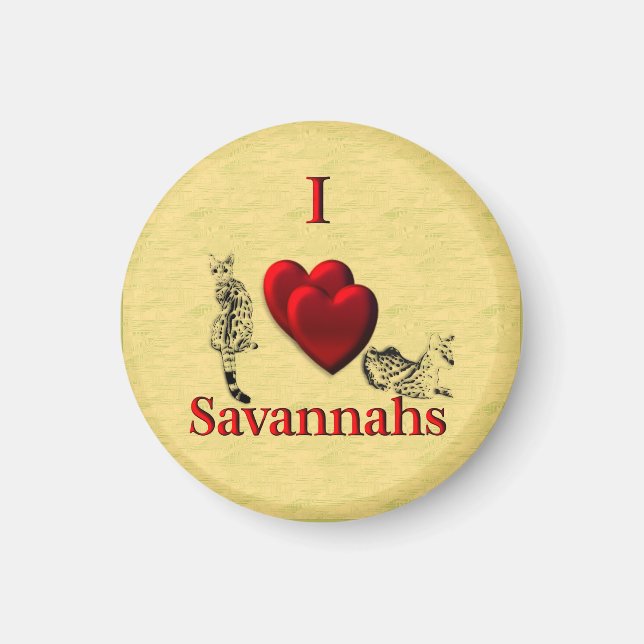 I Heart Savannahs Magnet (Front)