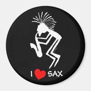 I Heart Sax Magnet