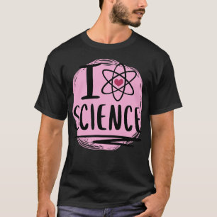 I Heart Science Cute Science Atom Heart T-Shirt