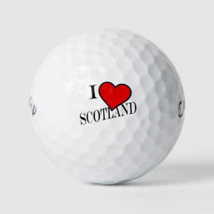 I Heart Scotland bk cwb gbcnt Golf Balls