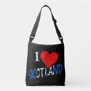 I Heart Scotland overlay cbbcn Crossbody Bag