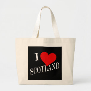 I Heart Scotland wt jtcnt Large Tote Bag