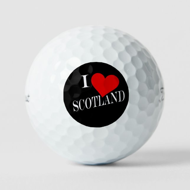 I Heart Scotland wt tpv1 gbcnt Golf Balls (Front)