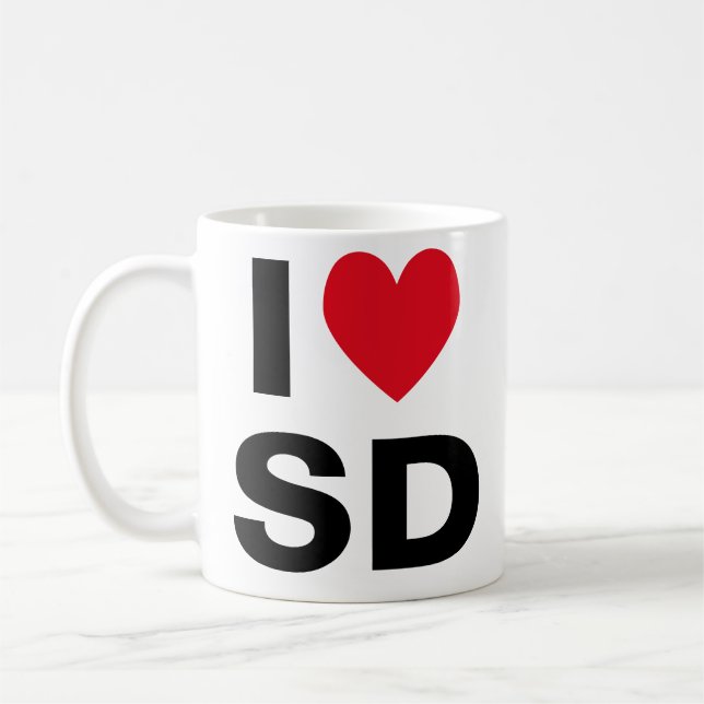 I Heart SD Mug (Left)