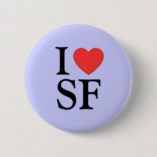 "I Heart SF (San Francisco)" Pinback Button