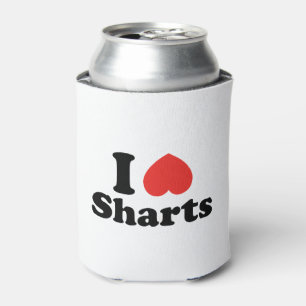 I Heart Sharts Can Cooler