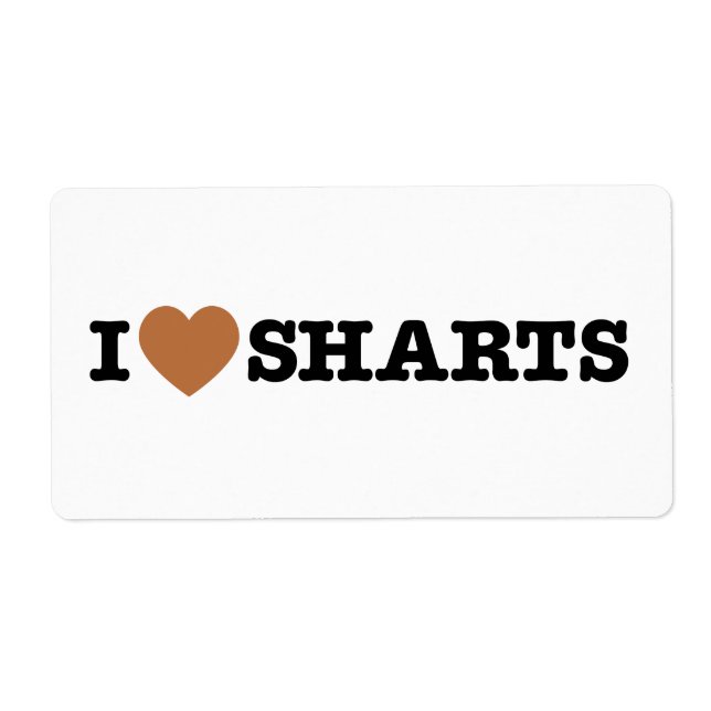 I Heart Sharts Funny Graphic (Front)