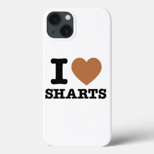I Heart Sharts Funny Graphic iPhone 13 Case
