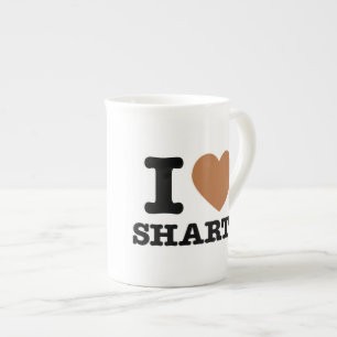 I Heart Sharts Funny Icon Graphic Bone China Mug