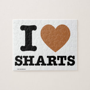 I Heart Sharts Jigsaw Puzzle