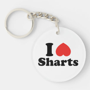I Heart Sharts Key Ring