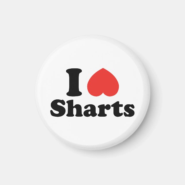 I Heart Sharts Magnet (Front)