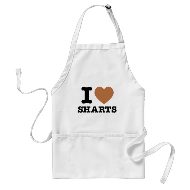 I Heart Sharts Standard Apron (Front)