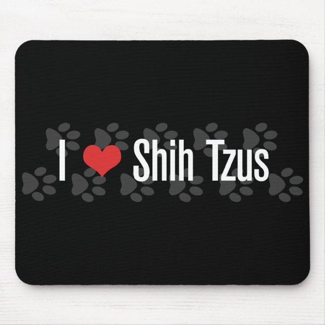 I (heart) Shih Tzus Mouse Pad (Front)