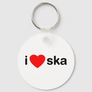I Heart Ska Key Ring