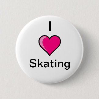 I Heart Skating Button