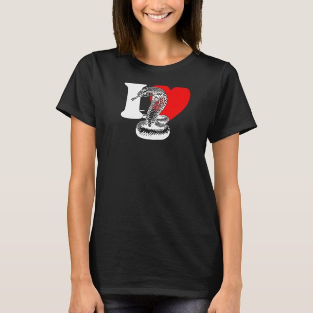 I Heart Snakes - Cute I Love Snakes, Snake Lover P T-Shirt (Front)