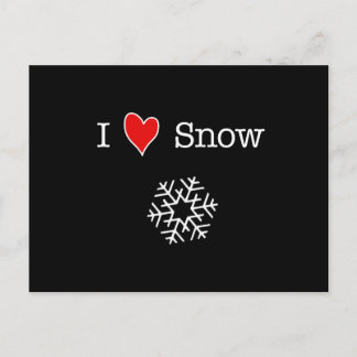 I (heart) Snow Postcard