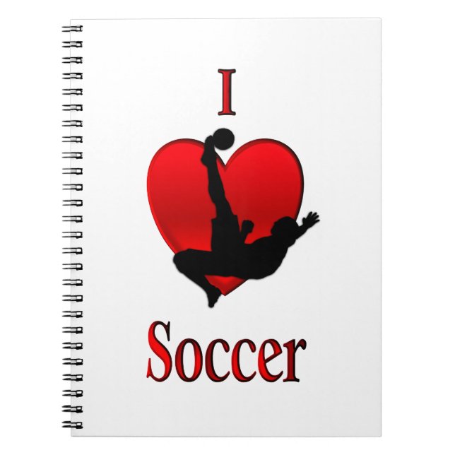 I Heart Soccer Notebook (Front)