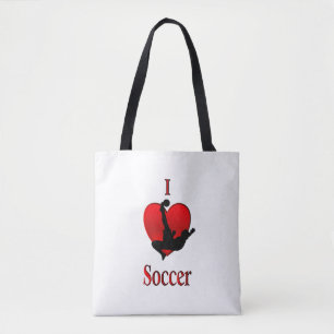 I Heart Soccer Tote Bag