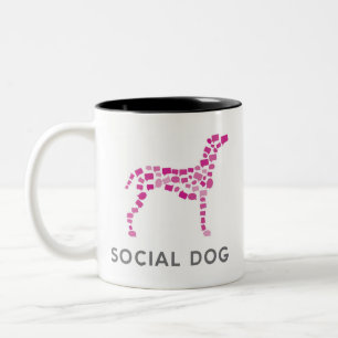 I Heart Social Dog mug