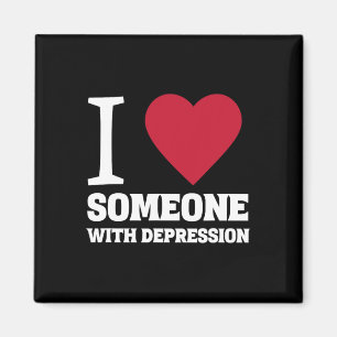I Heart Someone With Depression Suicide Awareness Magnet