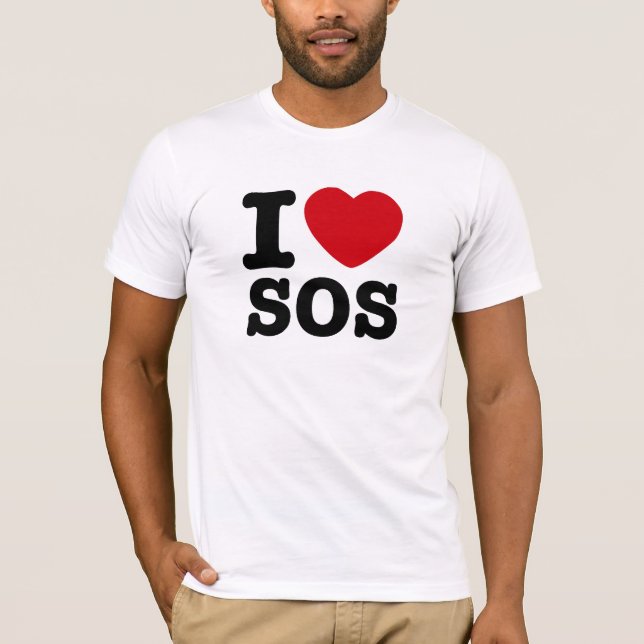 i heart sos T-Shirt (Front)