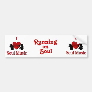 I Heart Soul Music Bumper Sticker