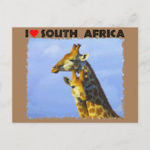 I Heart South Africa Blue Sky Giraffes