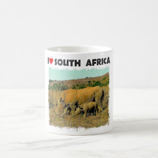 I Heart South Africa Rhino amongst the reeds Coffee Mug