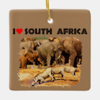 I Heart South Africa warthogs and elephants