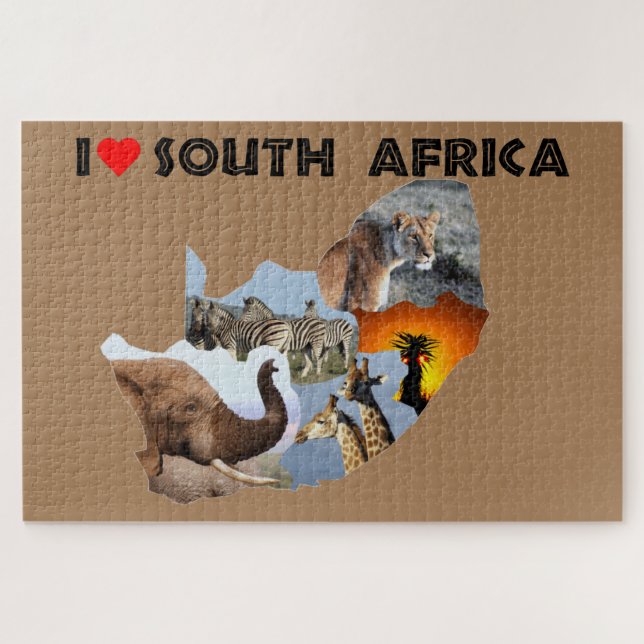 I Heart South Africa wild country Jigsaw Puzzle (Horizontal)