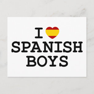 I Heart Spanish Boys Postcard