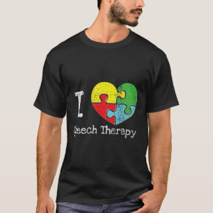 I Heart Speech Therapy, Autism Awareness T-Shirt