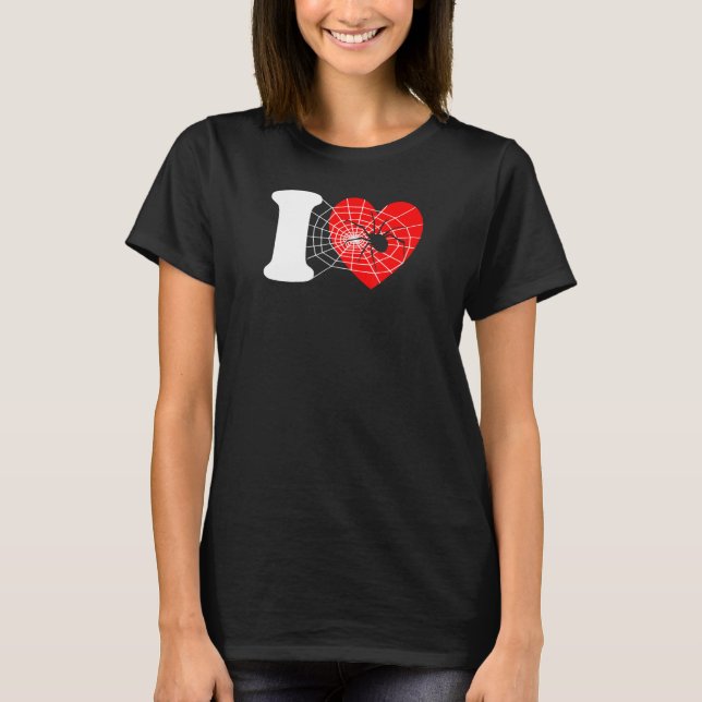 I Heart Spiders - Funny I Love Spiders, Funny Spid T-Shirt (Front)