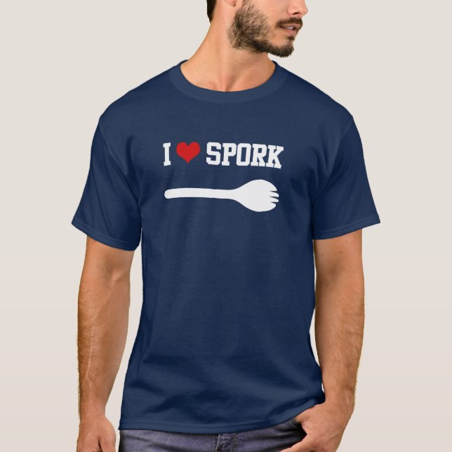 I Heart Spork T-Shirt (Front)