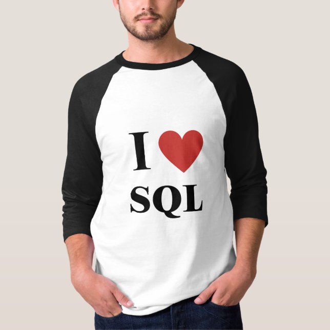 I Heart SQL T-Shirt (Front)