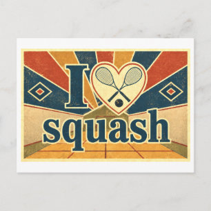 "I [Heart] Squash" Postcard