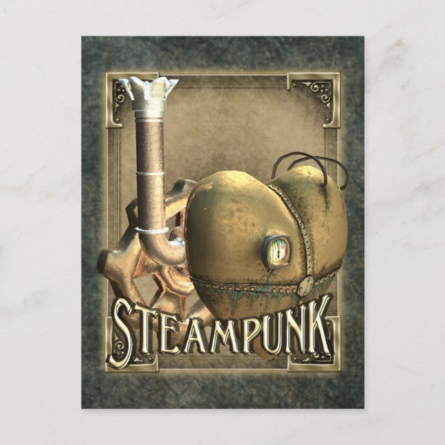 I Heart Steampunk Postcard (Front)
