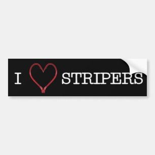 I [Heart] Stripers Bumper Sticker DARK