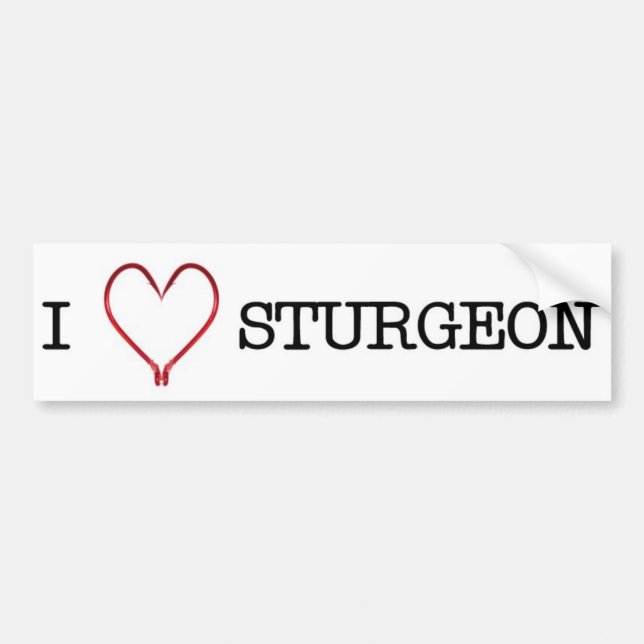 I [Heart] Sturgeon Bumper Sticker (Front)