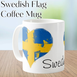 I Heart Sweden Swedish Flag Coffee Mug