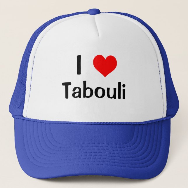 I Heart Tabouli Trucker Hat (Front)