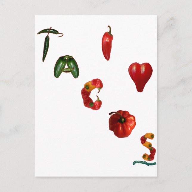 I Heart Tacos Postcard (Front)