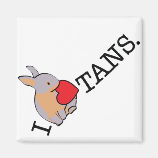 I HEART TANS! MAGNET (Front)