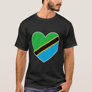 I Heart Tanzania - Fun Tanzanian Flag Heart T-Shirt